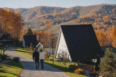 золотая осень горы Алтай